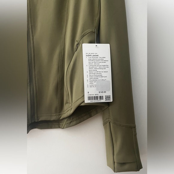 Lululemon Instill Jacket Size 8 - Bronze Green - Picture 5 of 6